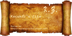 Kecskés Zita névjegykártya